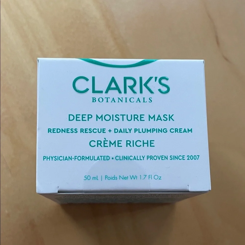 Clark’s Botanicals Deep Moisture Mask - NIB 1.7 fl oz